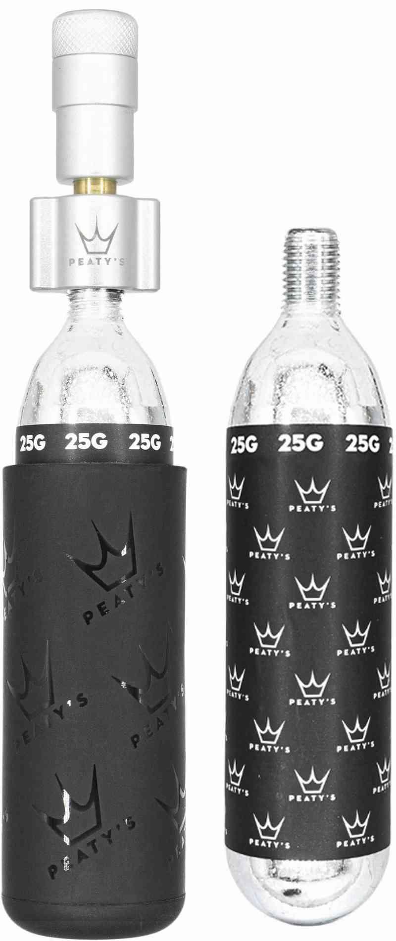 Peaty's Holeshot CO2-opblæser 16g - Sølv