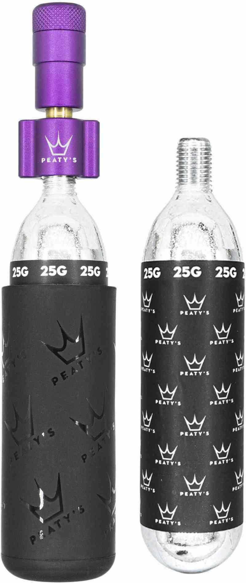 Peaty's Holeshot CO2 Pumpe 16g - Lilla