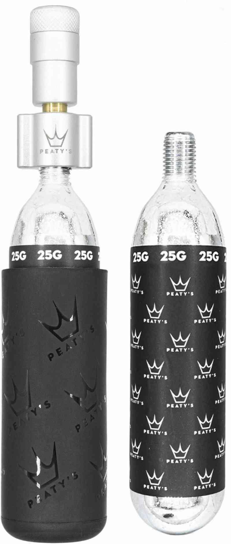Peaty's Holeshot CO2 Pumpe 25g - Sølv