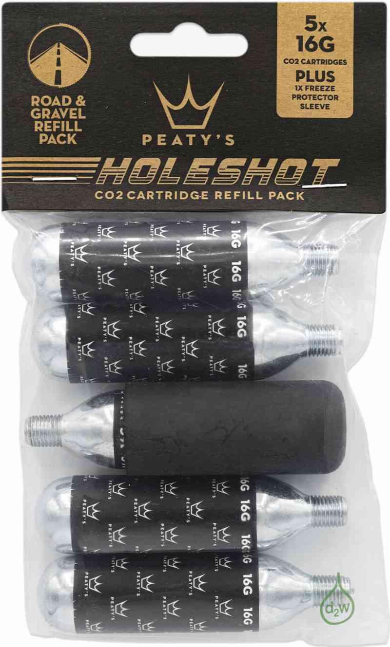 Peaty's Holeshot CO2 Patronpakke 16g - Hurtig Inflatering!