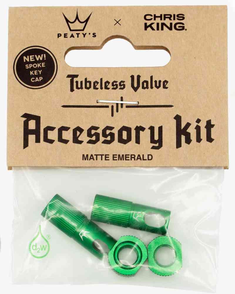 Peaty's x ChrisKing Tubeless Ventil Sæt - Emerald