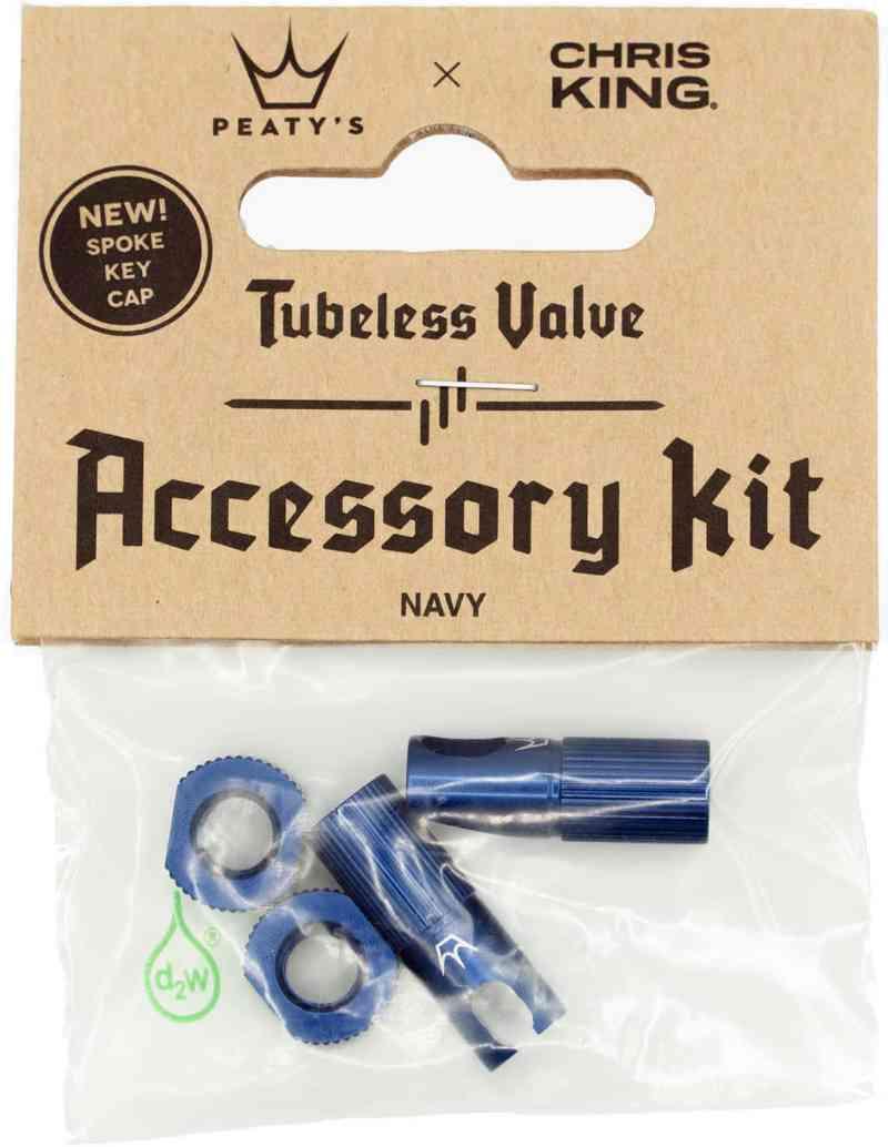 Peaty's x Chris King Tubeless Ventilkit - Navy