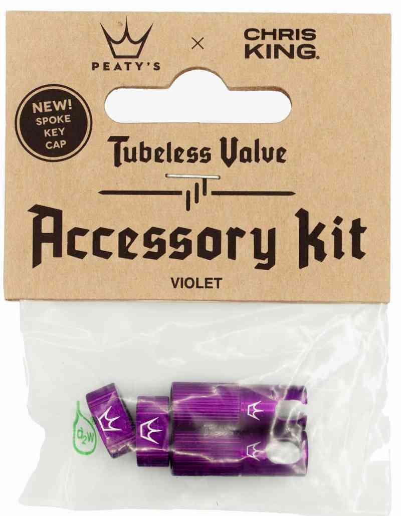 Peaty's x ChrisKing Tubeless Valves Kit - Violet