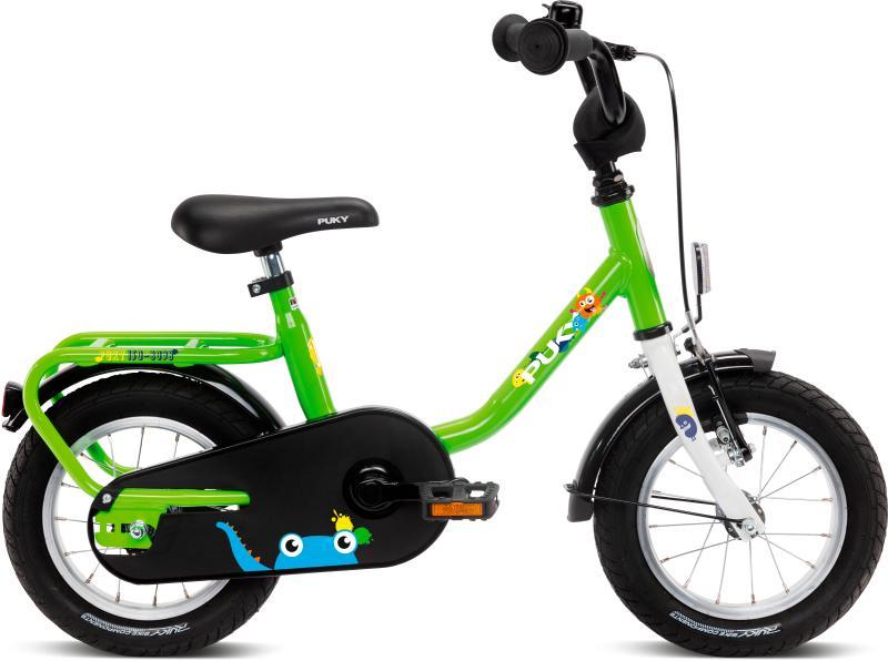 PUKY Stål 12" - Grøn Cykel til Børn