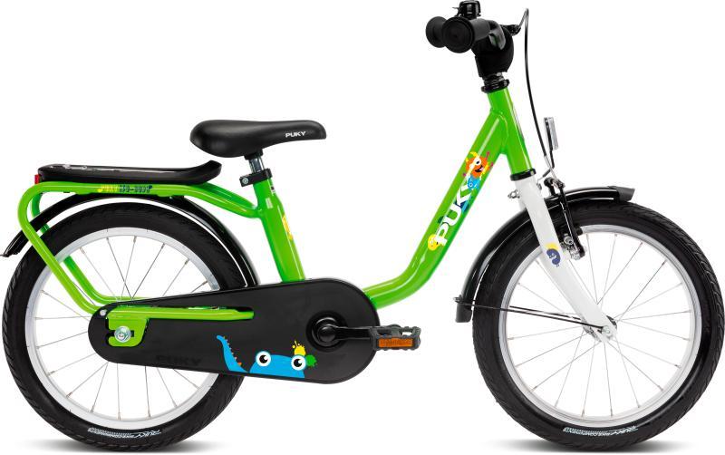 PUKY Stål 16" Cykel - Grøn