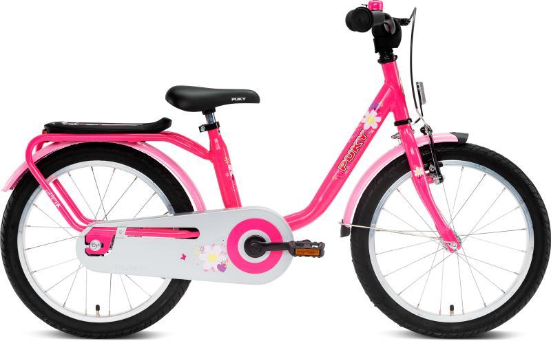 PUKY Stål 18" - Lyserød Cykel
