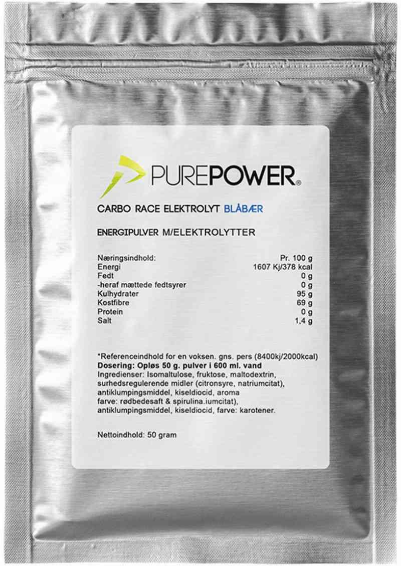 Purepower Energidrik Blåbær - 50g