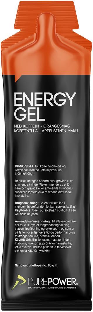 Purepower Energy Gel Koffein Appelsin - 60g