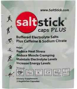 SaltStick Elektrolytkapsler PLUS med Koffein 3 stk.