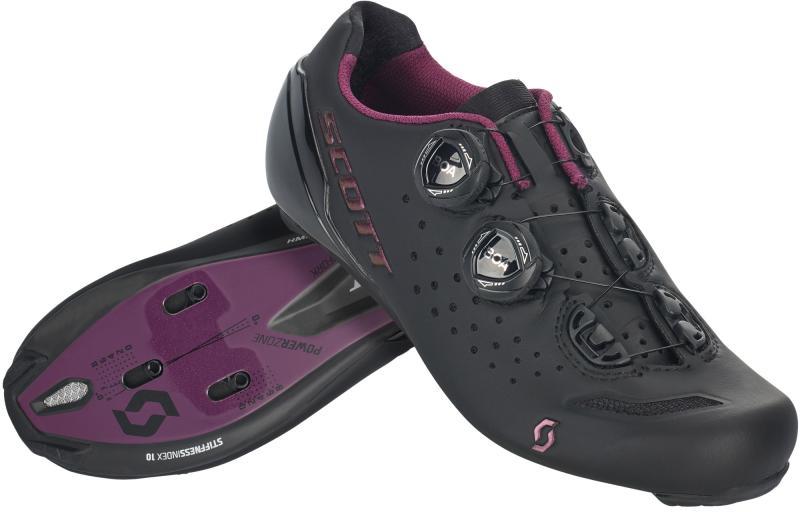 Scott Road RC Dame Cykelsko Sort Lilla
