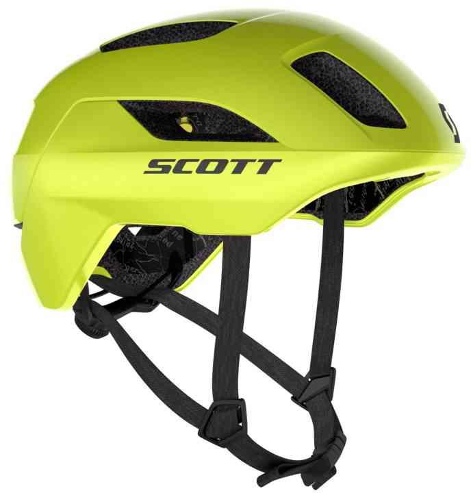Scott La Mokka Plus (MIPS) Hjelm med LED - Gul