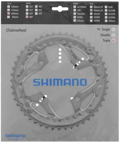 Shimano 48T Klinge FC-T671 104mm - Sølv
