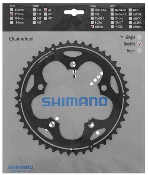 Shimano FC-CX50 Klinge 46T 10 Gear - Sort 110mm