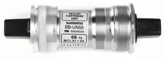 Shimano Krankboks BB-UN55 BSA 113mm/68mm Firkant