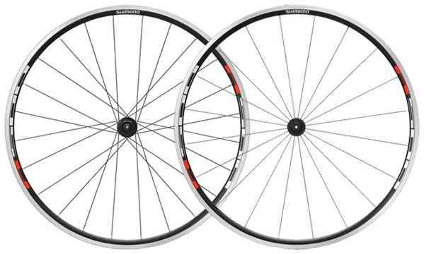 Shimano WH-R501 10 Speed Hjulsæt – Sort/Rød