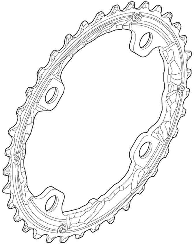 Shimano 32T Klinge FC-M670 104mm Komposit 10sp