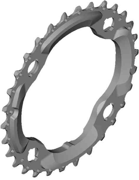 Shimano 30T Klinge FC-M6000 10-speed