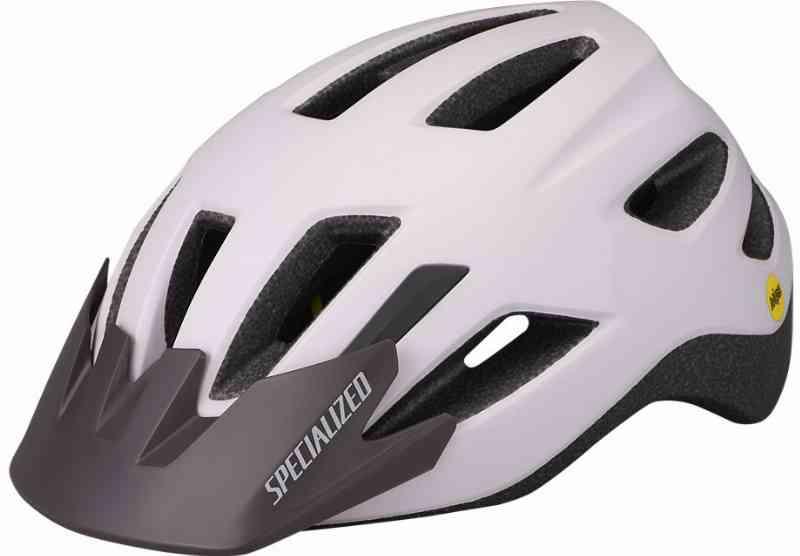 Specialized Shuffle Youth cykelhjelm m. LED - Hvid/Lilla