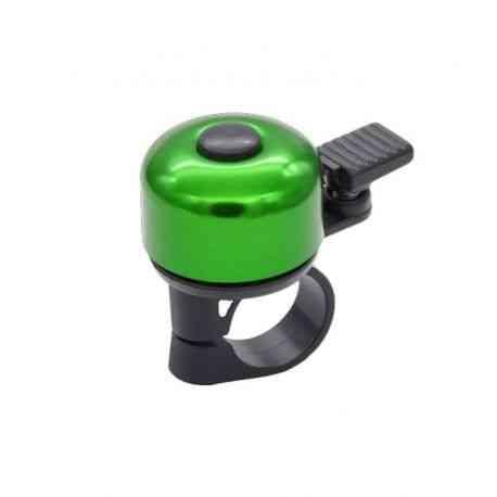 Mini grøn ringeklokke med fjederhammer