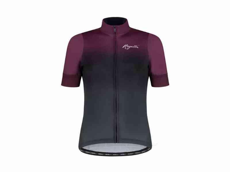 Rogelli Dream - Dame Cykelbluse - Korte ærmer - Grå/Bordeaux - XL