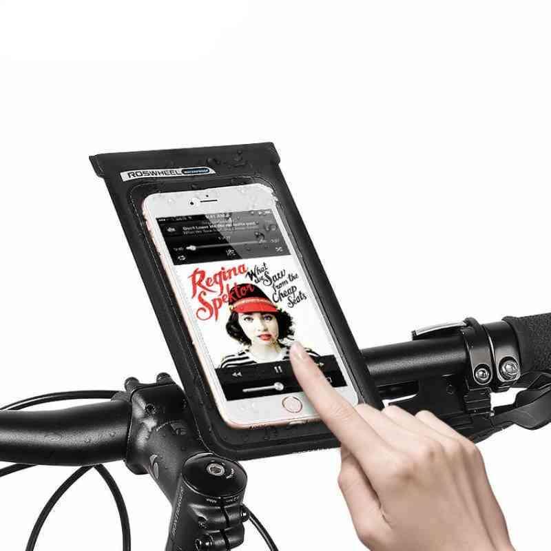 6" mobilholder med taske