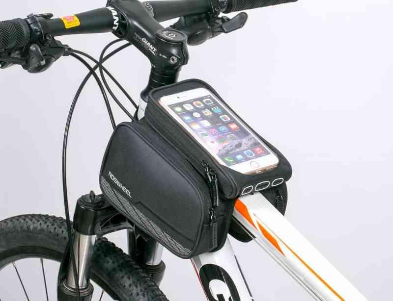 Mobiltaske med dobbelt rum
