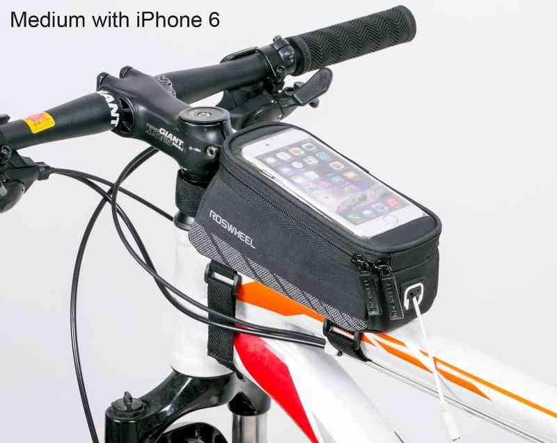 Mobilholder med rammetaske