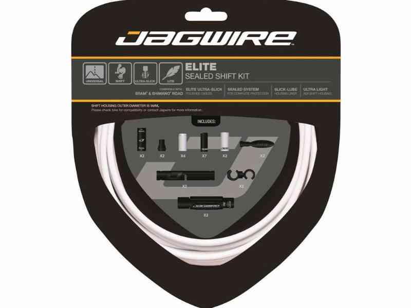 Jagwire Elite Gearkabelsæt STS-EL - 2 stk - Hvid