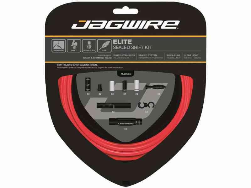 Jagwire Elite Gearkabelsæt STS-EL - Rød - 2 stk