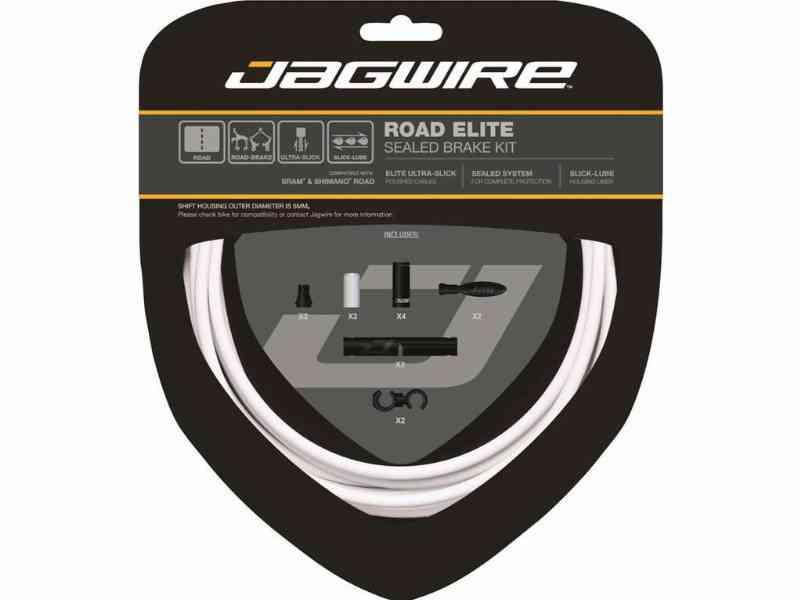 Jagwire Road Elite Bremsekabelsæt - Hvid