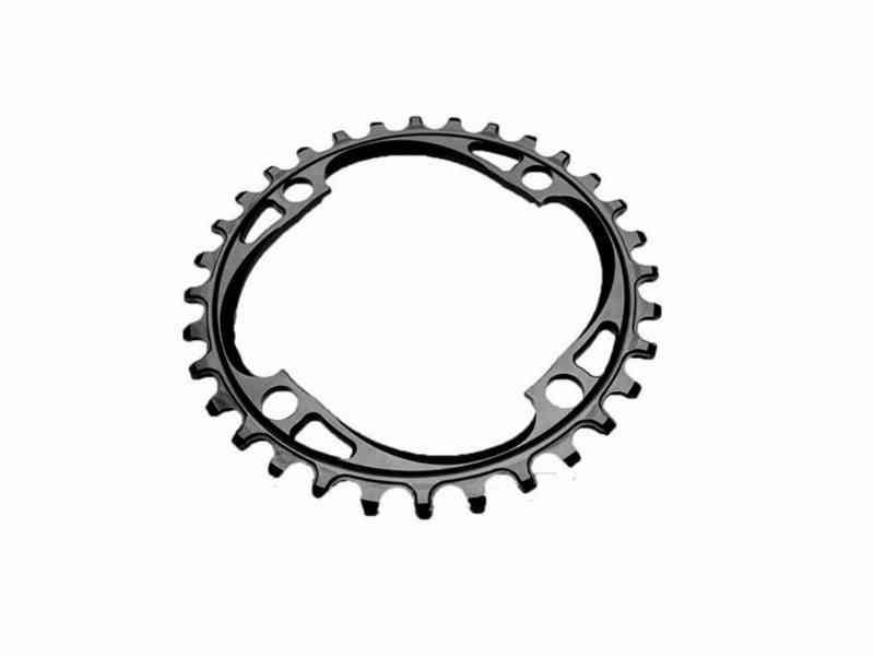 absoluteBLACK Rund klinge – SRAM – 38T – Sort 104 mm
