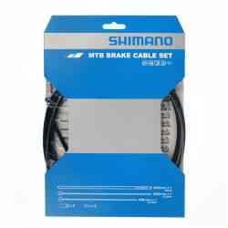 Shimano MTB Bremsekabelsæt Rustfrit Sort