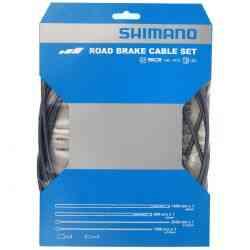 Shimano Racer Bremsekabelsæt - Rustfri Grå