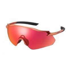 Shimano EQNX4 METALLIC ORANGE - Solbriller til cykling