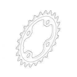 Shimano Klinge Fc-m780 64mm Sort 10-sp 24t - Cykel klinge