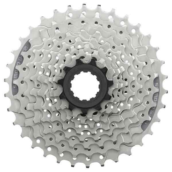 Shimano 9 gear kassette 11-34 - CS-HG201-9 Acera Sølv