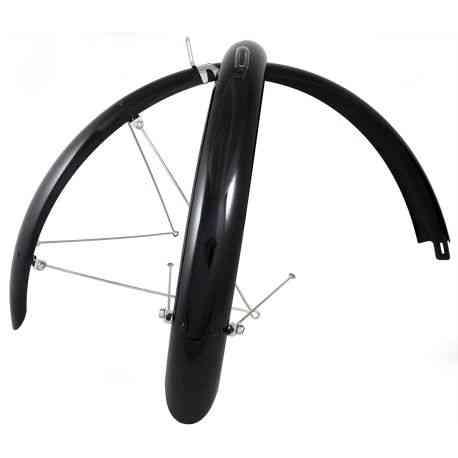 Skærmsæt 26" 60mm Sort Rustfrit Stål