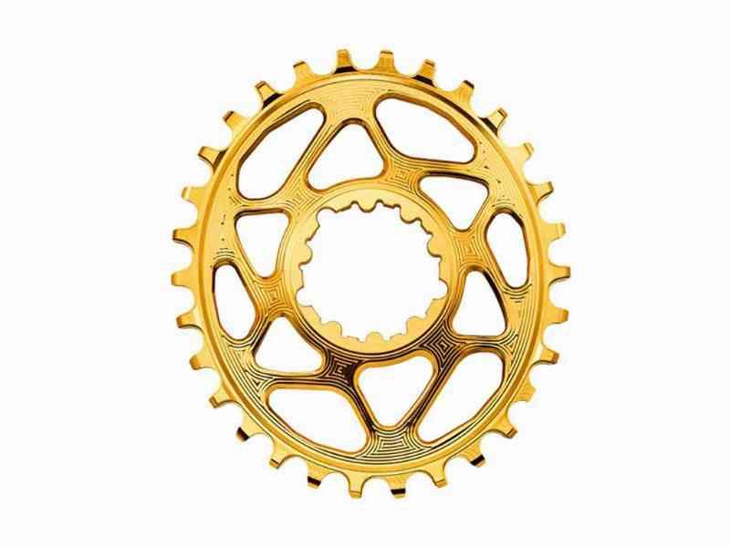 absoluteBLACK Oval Klinge - SRAM - 34T - 10/11/12 Speed - Guld