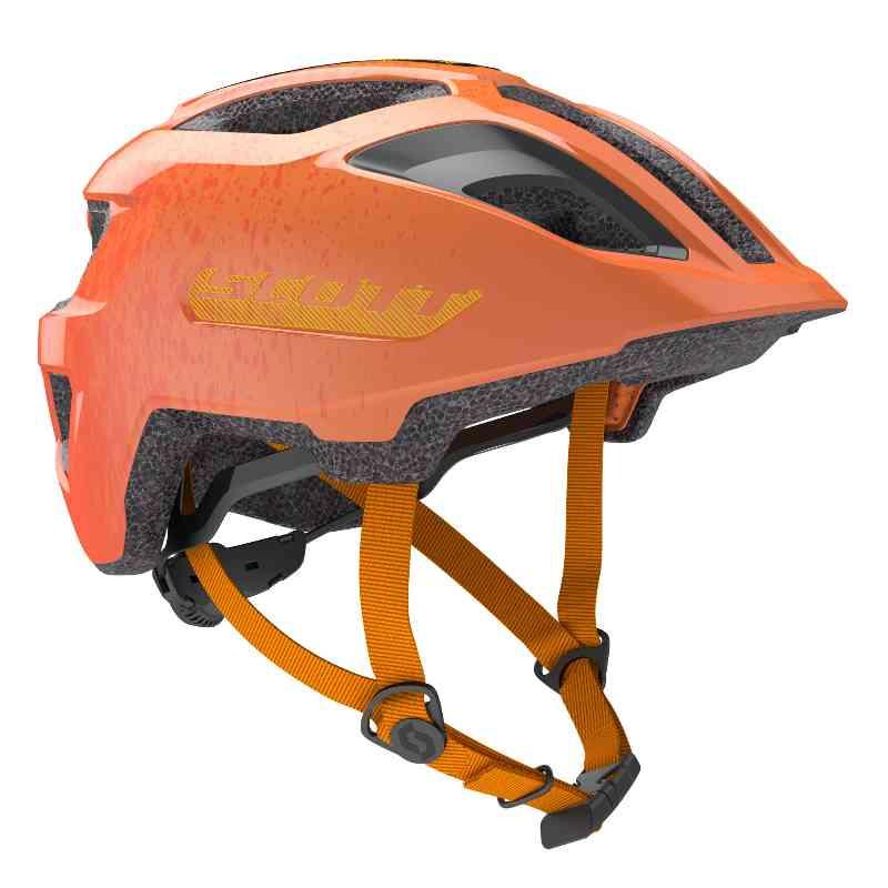 SCOTT Spunto Junior Hjelm med LED Lys - Orange