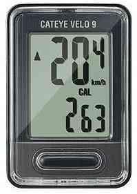 Cateye Velo 9 VL-820 cykelcomputer - Sort