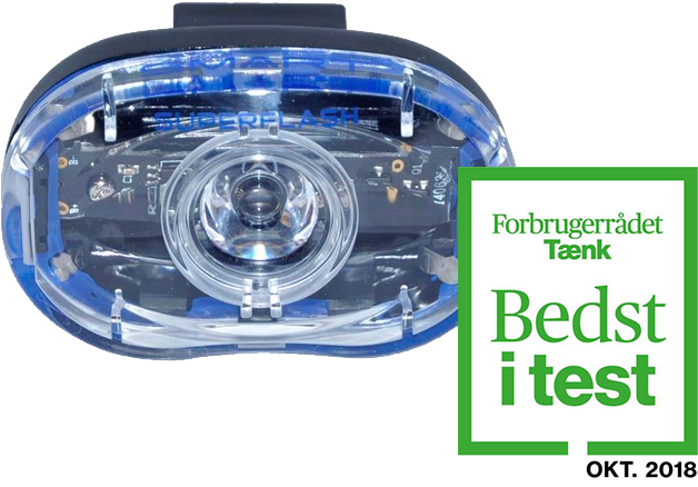 SMART Superflash 0,5 Watt cykellygte (TESTVINDER)