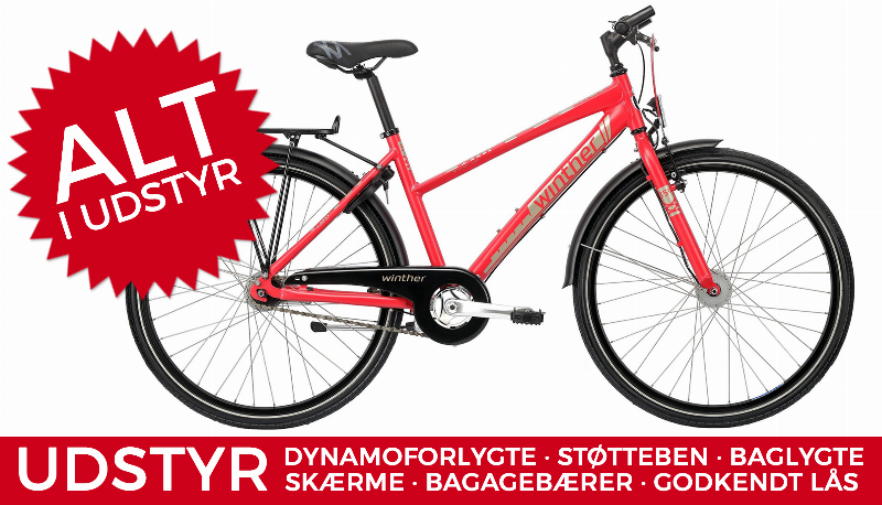 Winther 350 Dirt Pige 3g 24" - Hvid Cykel