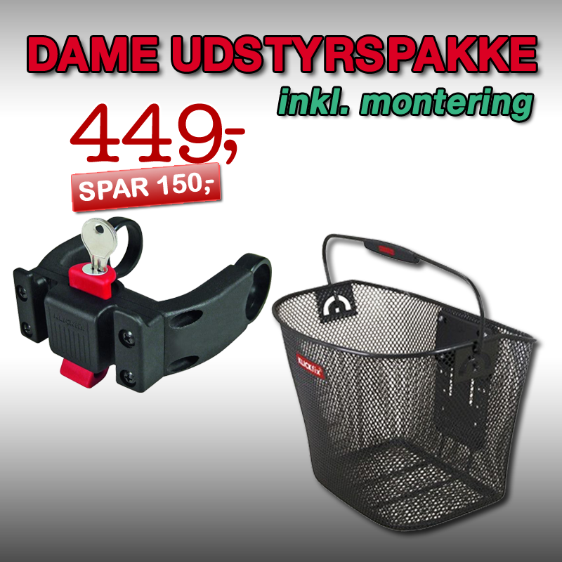 DAME Udstyrspakke 2 med installation!