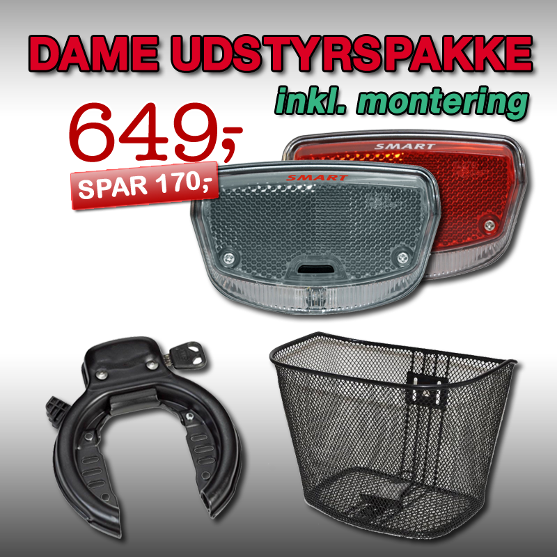 DAME Udstyrspakke 3 med installation!