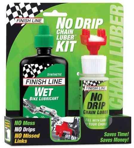 Finish Line No-Drip Flaske + Plus Wet Lube 12cl