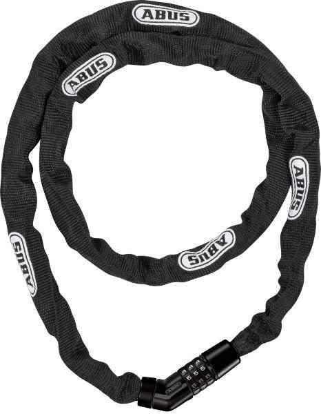 Abus 4804 Kombinationskædelås, 75-110 cm - Sort