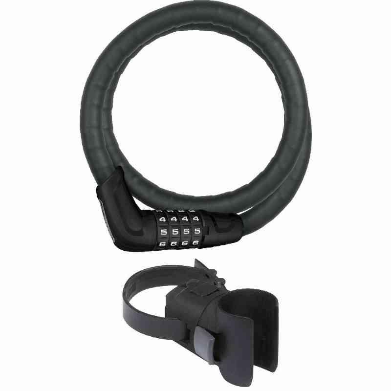 Abus Steel-O-Flex 6615 Kombinationslås med holder, 85cm