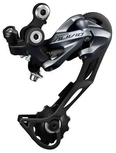 Shimano Alivio 9-speed bagskifter grå lang arm