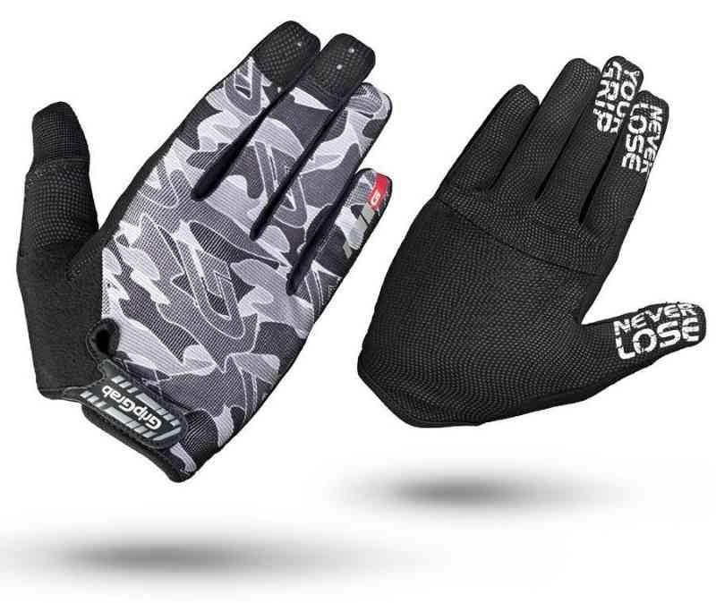 GripGrab Rebel Cykelhandsker, Grå Kamuflage