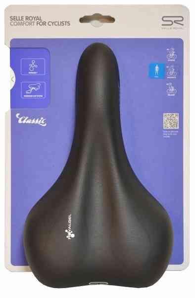 Selle Royal Wave Herresadel, Sort Moderate 60° GEL